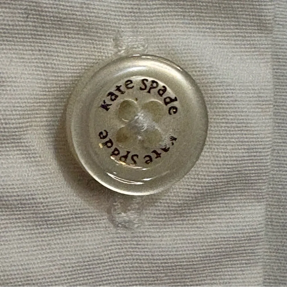 Kate Spade White Bridal Button Down Mrs. Shirt
